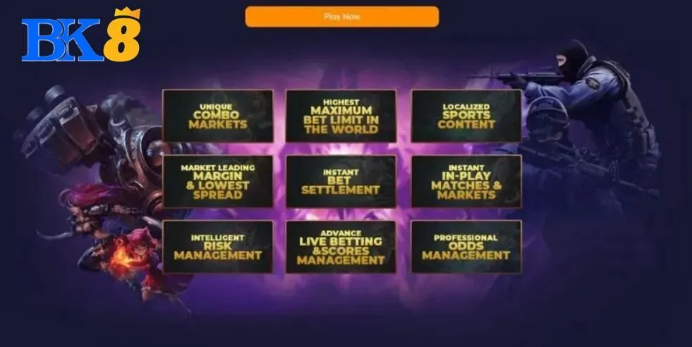 Hai nhà cung cấp hợp tác với sảnh E-Sport BK8