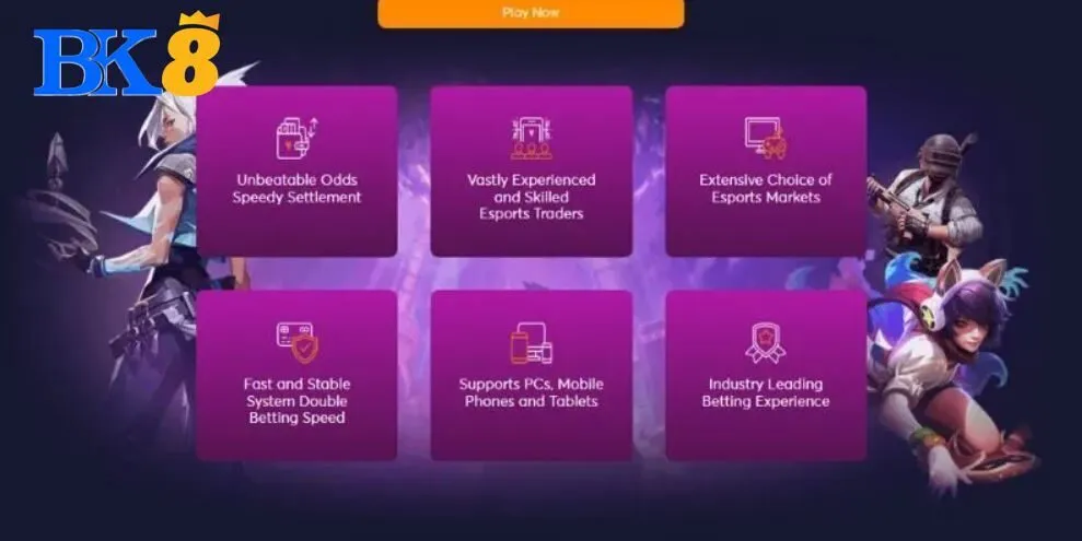 Tìm hiểu khái quát về sảnh E-Sport BK8